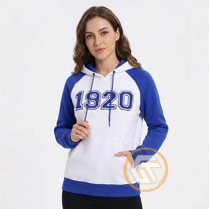 Tresors Grecs – Sweat à Capuche Décontracté Personnalisé Zeta Phi Beta Hiver/Automne en Coton Polaire 500g avec Logo Brodé sur le Devant – Écologique - Product Image 2