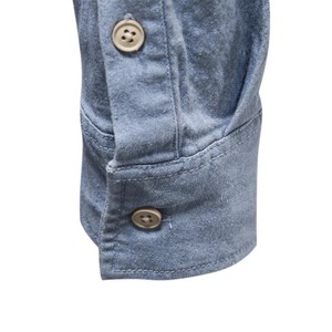Men Casual Long Sleeve Denim <b>Shirt</b> Spandex/Cotton High Grade Jean Button Top Classic Streetwear <b>Western</b> Style Eco-Friendly - Product Image 3