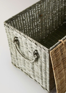 Handwoven Rattan Basket With Lid <b>Large</b> Home Organization Basket Decorative Display Storage <b>Bin</b> - Product Image 4
