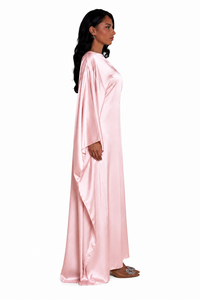 Nuevo Kaftan Abaya de Estilo Elegante con Manga Larga y Largo hasta el Suelo en Seda Satén para Mujer, Atuendo Suave y Cómodo - Product Image 3