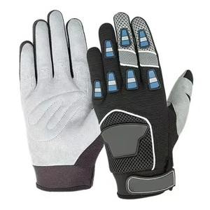 Gants de moto en fibre de carbone sur mesure, entièrement en cuir véritable, antidérapants, avec protection rigide des doigts et des paumes, pour la conduite à moto - Product Image 4