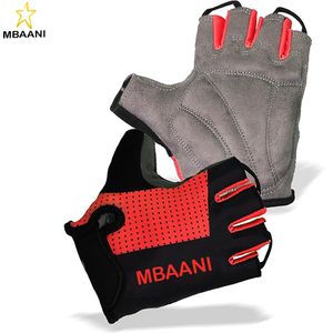 Gants de cyclisme pour hommes et femmes - Gants de vélo rembourrés absorbant les chocs, antidérapants, respirants, demi-doigts pour les cyclistes de montagne - Product Image 1