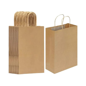 Custom Paper <b>Bags</b> Food Grade Kraft Packaging <b>Bags</b> for Bakery Grocery Takeaway Bulk Wholesale Supplier Factory - Product Image 1