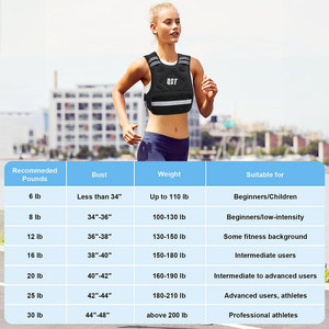 Chaleco con Peso para Fitness Unisex, para Correr y Entrenamiento en Gimnasio, Chaleco con Peso Ajustable, Producto de Alta Demanda, Última Llegada, Peso Pesado - Product Image 3
