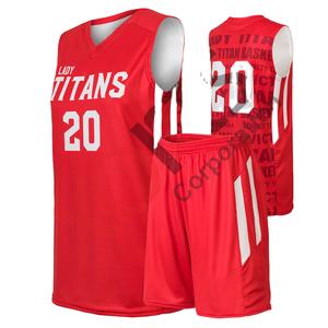 Ensemble de maillot de basket-ball personnalisé de dernière conception maille unie réversible avec logo brodé par sublimation couleur bleu pour hommes - Product Image 1