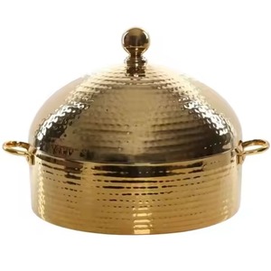 Marmite Métallique Classique et Polyvalente, Design Traditionnel, Plat Isotherme pour Aliments, Bol de Service pour Repas - Product Image 3