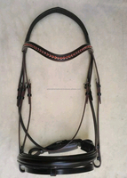 Confort de cheval de Super qualité et bride de cheval anatomique décorative fantaisie avec couvre-chef et bandeau de nez rembourrés doux