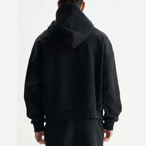 เสื้อฮู้ดดี้ทรงบ็อกซี่ฟิตสำหรับผู้ชาย ผ้าคอตตอน 100% หนัก 420 กรัม แบบสวมหัว ไม่มีลาย สั่งทำได้ เสื้อฮู้ดดี้สตรีทแวร์เนื้อหนา - Product Image 2