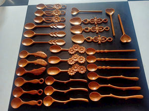 Cuillère en bois sculptée de style vietnamien, fabriquée à la main par des artisans qualifiés, durable, écologique, vaisselle naturelle, meilleur choix pour - Product Image 6