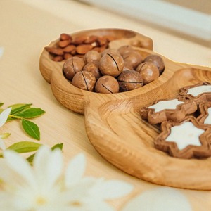 ถาดไม้รูปซานตาคลอส เหมาะสำหรับงานเลี้ยงธีมคริสต์มาส และใช้เป็นของขวัญ ขายส่งจากอินเดีย - Product Image 5