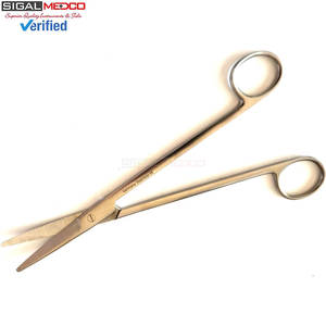 กรรไกรโค้ง Mayo ขนาด 9 นิ้ว แบบปลายทู่/ปลายมน ทำจากเหล็กกล้าไร้สนิม สำหรับการผ่าตัด ได้รับการรับรองมาตรฐาน CE สำหรับห้องผ่าตัดและห้องแพทย์ - Product Image 4