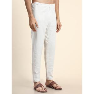 ALGODÓN FANCY CON FORRO JARI TRABAJO HOMBRE KURTA PAYJAMA OLIVA - Product Image 5