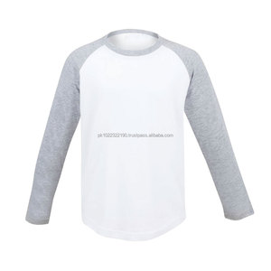 Vente en gros de T-shirts pour hommes 100% polyester, maillots personnalisés vierges à manches longues, maillots à manches courtes raglan, coupe ample, style jersey imprimé - Product Image 5