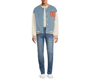 Veste universitaire en laine premium pour homme, broderie personnalisée de haute qualité, ensemble streetwear d'hiver - Product Image 4