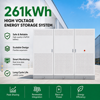 Sistema de Almacenamiento de Energía Comercial e Industrial de 261 kWh, de Alto Voltaje, LiFePO4, Refrigerado por Líquido, en Gabinete