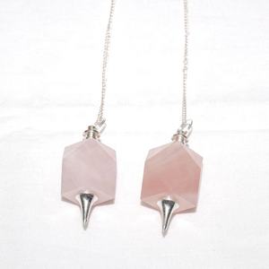 Pendules de radiesthésie en quartz rose personnalisés en gros - Product Image 1