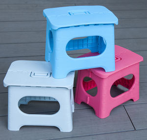 Taburete Plegable Ligero de Plástico y Mini Silla con Asa para Niños, para Uso en Cocina y Baño - Product Image 3