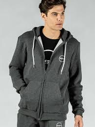 Sudadera con capucha premium para hombre con cremallera completa – Chaqueta de forro polar grueso color gris carbón con logotipo personalizado en el pecho - Product Image 4
