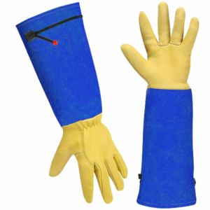 Gants de travail en cuir pleine fleur et croûte de cuir de vachette de haute qualité, certifiés CE, pour soudage TIG, ignifuges, antistatiques, avec manchette de sécurité - Product Image 6
