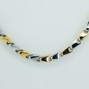 Collier unisexe fait main en argent sterling S925 plaqué or 18k/14k avec deux types de perles, directement de l'usine - Product Image 3