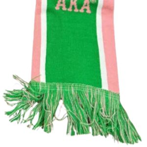Green Pink Knit <b>Scarf</b> Women Warm Winter <b>Scarf</b> with Striped Design Soft Fashion Neck Wrap Outdoor Apparel Accessory - Product Image 4