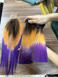 มัดผมดิบสำหรับผู้หญิงผิวดำมัดผมมนุษย์ผสมสีผสม100% ผมคนเวียดนาม - Product Image 5