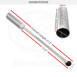 Pistola de Alimentación Magnética de Acero Inoxidable con Cabezal Metálico, Diámetro Interior de la Copa 39x125mm, Longitud 21.5 Pulgadas, Pistola de Bolus - Product Image 4