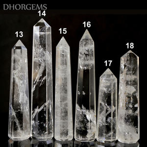Varita de Cuarzo Cristalino Pulido, Torre de Cuarzo Transparente Natural, Punto de Masaje de Piedra Preciosa, Varita de Cristal Mejorada para Relajación y Sanación - Product Image 3