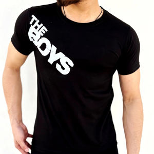 Camisetas Estampadas de Moda Masculina de Alta Calidad, Personalizadas al por Mayor, Orgánicas, Transpirables, Ligeras, con Cuello en V, Sublimación, Impresión por Transferencia, Tejidas - Product Image 1