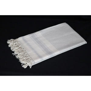 Toalla Turca Fouta 100% Algodón con Diseño de Rayas de Color Natural, Súper Absorbente, de Secado Rápido, Ecológica, Suave, de Primera Calidad para Clima Cálido - Product Image 1