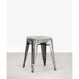 Red Round Metal <b>Storage</b> <b>Stool</b> with Leather Top for Living Room Home Furniture Industrial Design Galvanized <b>Stools</b> - Product Image 6