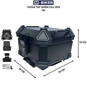 High Quality 22L M-Shaped Aluminum Top Box ABS Fireproof <b>Corner</b> Covers <b>LED</b> <b>Light</b> for Motorbikes Waterproof Rear Luggage Storage - Product Image 6