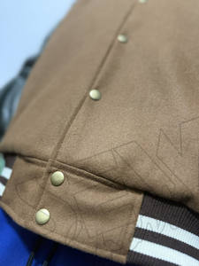 Chaqueta Varsity para Hombre, Estilo HIGH STREET, Bordada con Parches de Chenille, Corte Ajustado, Forro Polar, Ropa Deportiva de Invierno - Product Image 5