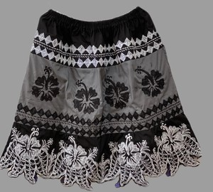 Vestido Polinesio Transpirable 100% Algodón Tejido con Bordado Antibacterial, Diseño hasta el Tobillo, para Fiesta, Playa, Casual - Product Image 6