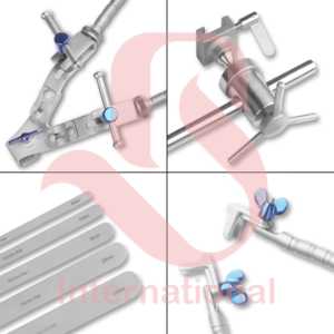 ชุดอุปกรณ์ยึดตรึงแบบยืดหดได้ Leyla Orthopedic Set ของ BISONS Wholesale พร้อมแขนยืดหยุ่นสองด้าน ทำจากสแตนเลสสตีล ใช้สำหรับการผ่าตัดทางการแพทย์แบบแมนนวล - Product Image 4