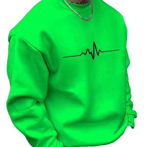 Sudaderas con Capucha de Cuello Redondo para Hombre, Color Blanco 2025, Alta Calidad, 100% Algodón, Verde Oscuro, Corte Regular, Lavables a Máquina - Product Image 6