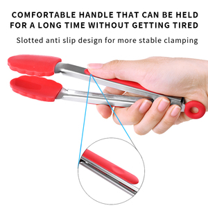 Durable Cooking <b>Tongs</b> With Soft Grip Handle For Easy Turning Flipping <b>Serving</b> And Grilling Delicious Meals - Product Image 5