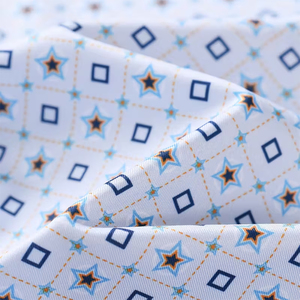 Polo pour homme à imprimé géométrique bleu, manches courtes, fermeture boutonnée, style décontracté, tissu en polyester respirant, haut de golf - Product Image 6