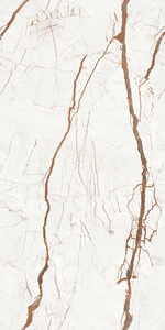 Carreaux de sol et de mur intérieurs en porcelaine Modern Golden Web Endless, texture mate solide, 60x120cm, résistants aux acides, antidérapants - Product Image 3