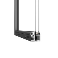 Fenêtre en aluminium Huasin personnalisée, norme américaine 2025, rupture de pont thermique personnalisée, drainage apparent, résistance à la pression du vent : niveau 7