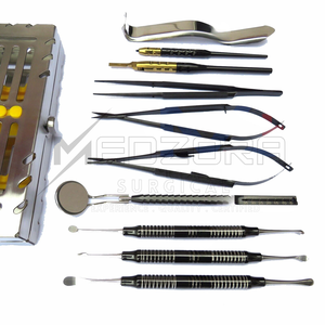 Kit de Instrumentos de Microcirugía Oral para Implantes Dentales, Juego de 11 Piezas, de Titanio Plateado, Manual, Ligero, Reutilizable y Ecológico - Product Image 3