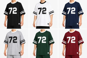 เสื้อฟุตบอลผู้ชายสั่งทำพร้อมชื่อและหมายเลข ขายส่งจากโรงงาน เสื้อยืดโอเวอร์ไซส์สไตล์สตรีทแวร์ - Product Image 6