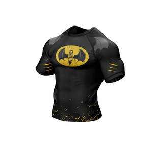 Rashguard OEM ODM Rashguard pour hommes, imprimé par sublimation, en spandex, Rashguard BJJ, Rashguard de gym, Rashguard de surf, Rashguard de plongée, Chemises de compression MMA - Product Image 4
