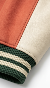 Style américain original, doublure matelassée, lettres en chenille, style streetwear viral, luxe, style américain - Product Image 5