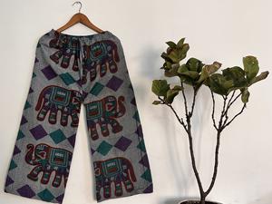 Elegante Pijama de algodón 100% para mujer, pantalones Palazzo transpirables con lavado a la piedra, ropa de dormir tejida suave para uso doméstico, verano, informal, Primavera - Product Image 6