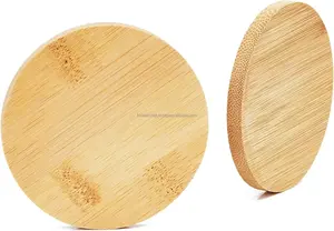 Fabulosos Posavasos Redondos de Madera, Juego de Posavasos Hechos a Mano para Mesa de Café, Posavasos para Té, Decoración para Bodas y Fiestas en Casa - Product Image 5