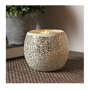 Hammered Votive Shaped Copper <b>Empty</b> Candle Vessel <b>Jar</b> Container - Product Image 4