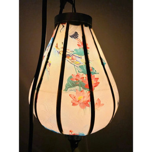 Luxury Silk Fabric <b>Lanterns</b> Waterproof Outdoor Hanging Lights for Party Decoration - Product Image 5