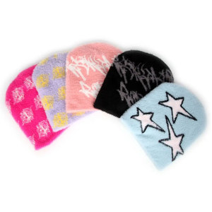 Wholesale Designer Jacquard Spider Beanie Winter Warm <b>Hat</b> Y2k Pattern Style Beanie <b>Cap</b> Fashion All Over Print Beanie - Product Image 1