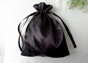 Custom Satin Gift Bag Reusable <b>Drawstring</b> Packaging Pouch for Luxury Brands Wedding Gifts and Promotional Products - Product Image 5